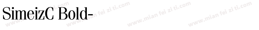 SimeizC Bold字体转换